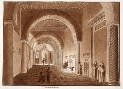 The Vestibule of Santa Sabina, 1833 by Agostino Tofanelli